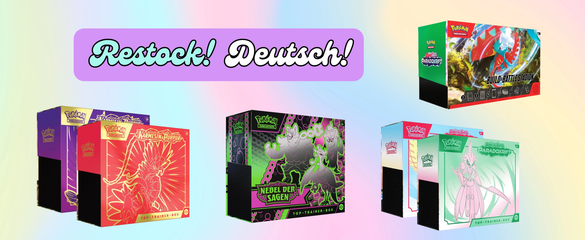 🧡 Endlich wieder da: Pokémon Restock mit deutschen Produkten - TTBs, Stadium Boxen & mehr! 🎉🔥 - pokitrio