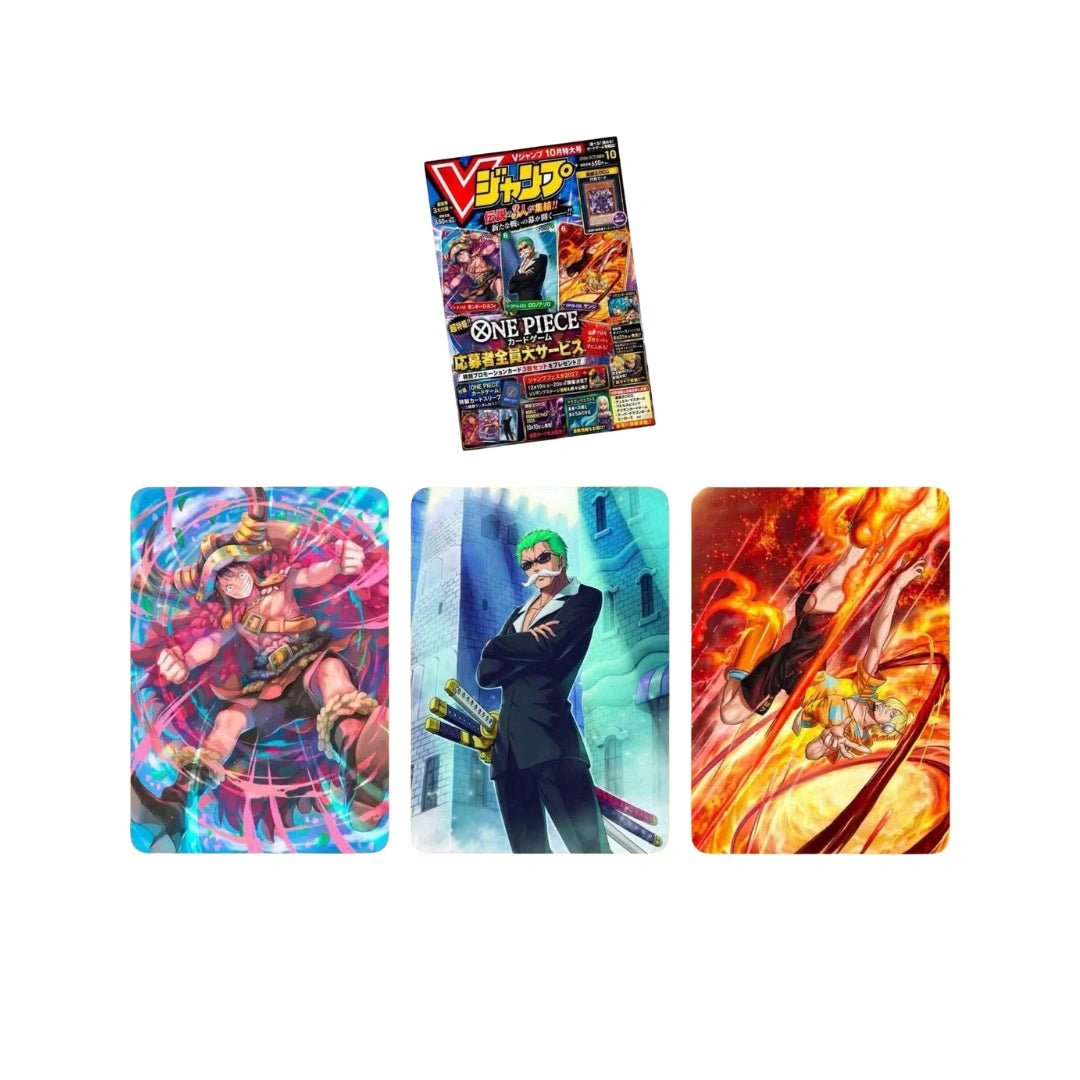 One Piece V Jump Monster Trio October 2026 Promos Luffy, Zoro, Sanji - Pokitrio