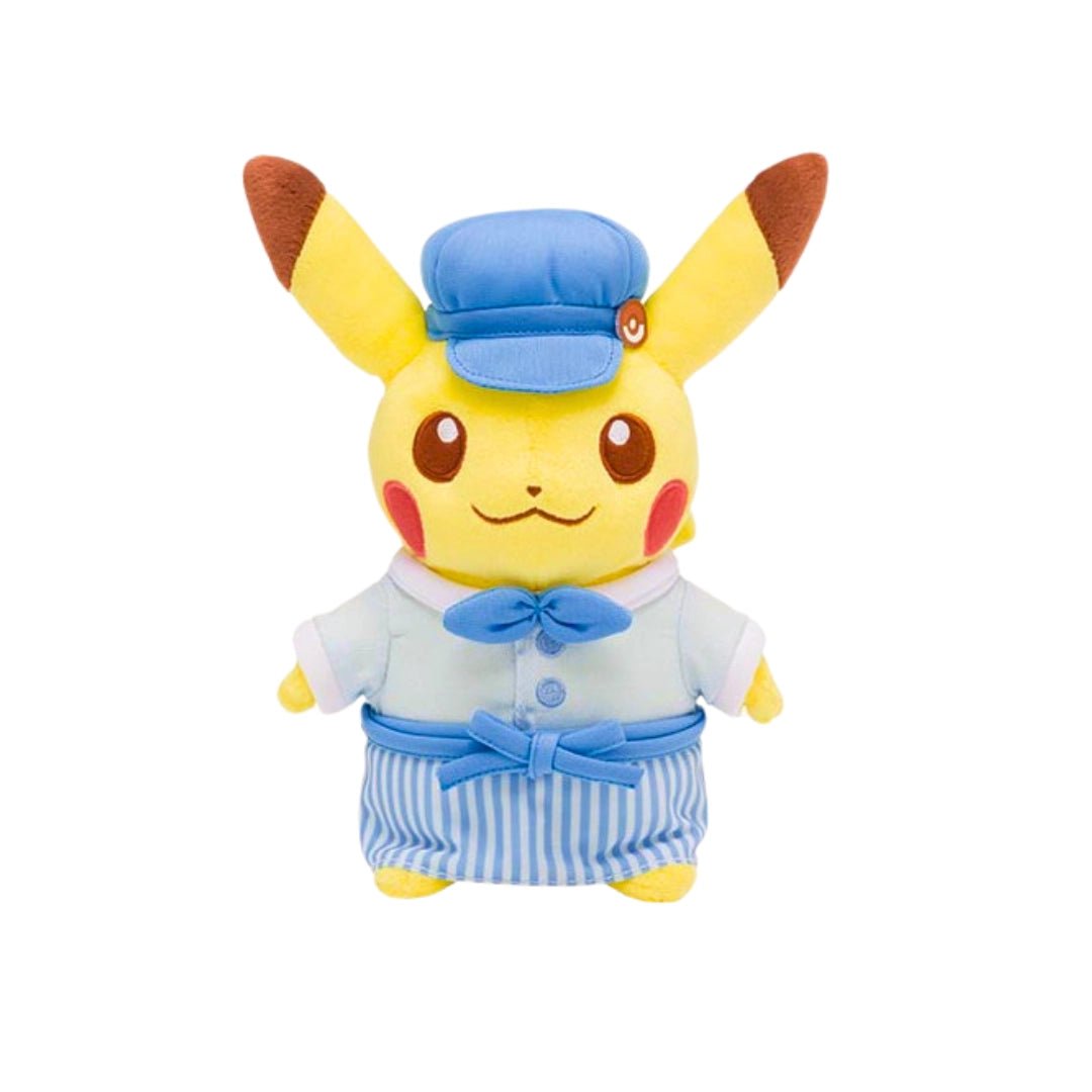 Pokémon Café Japan Pikachu Plüsch Koch (groß) - blau - pokitrio