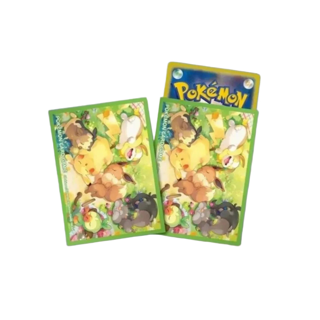 Pokémon Center Japan Sleepy Eevee & Pikachu Sleeves - pokitrio