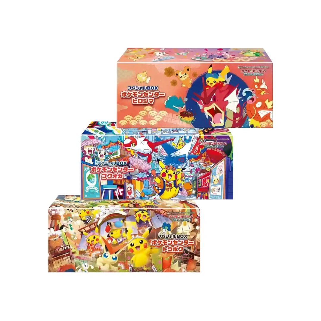 Pokemon Center Special Box Set - Hiroshima, Fukuoka, Tohoku - Pokitrio