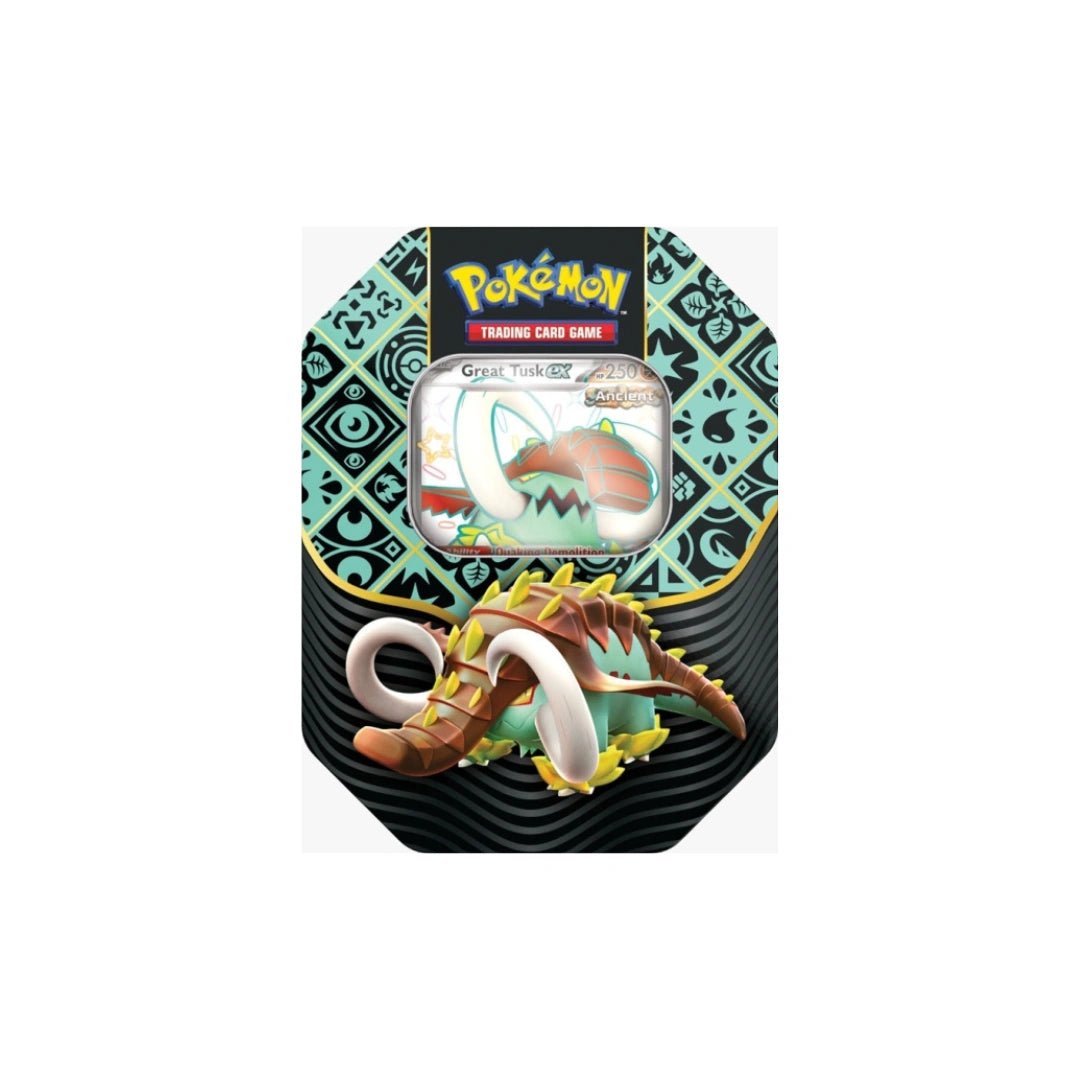 Pokémon Paldean Fates Great Tusk ex Tin Englisch – SV4.5 bei Pokitrio kaufen