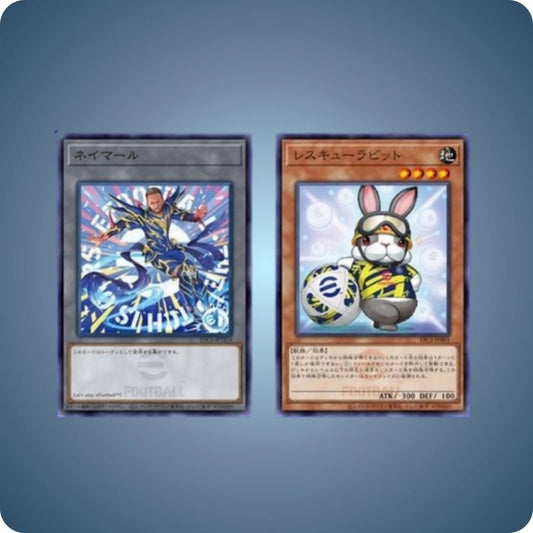 Yugioh × eFootball Promo Rescue Rabbit & NEYMAR JR Token Japanese sealed - pokitrio