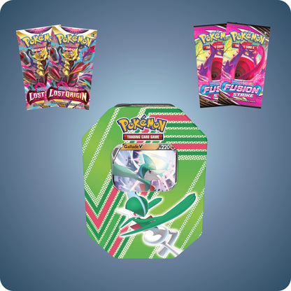 Pokémon Tin Box Hidden Potential mit Gallade V – englische Version – Booster Inhalt sichtbar