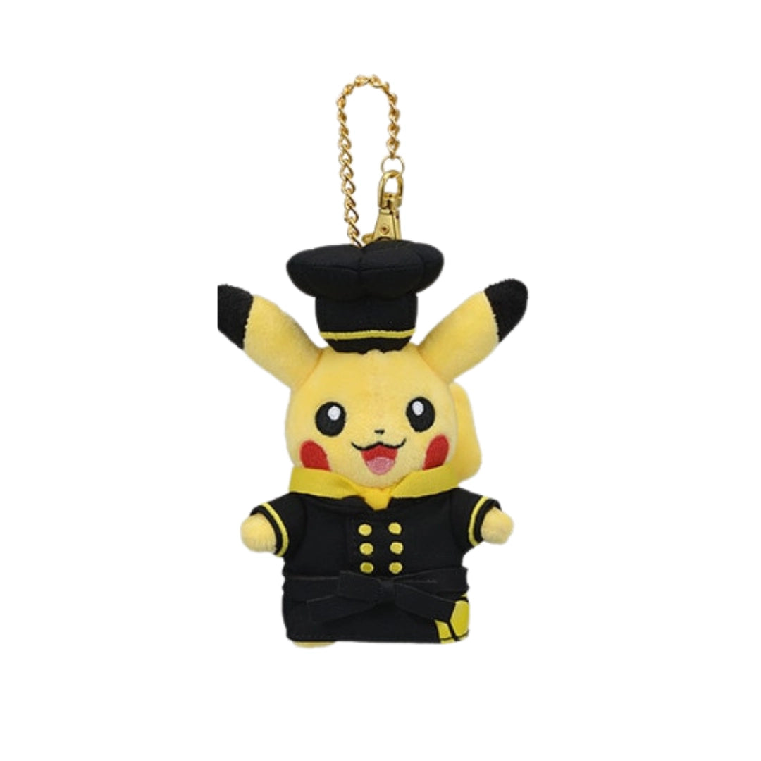 Pokémon Café Japan Pikachu Plüsch Koch (klein) - schwarz