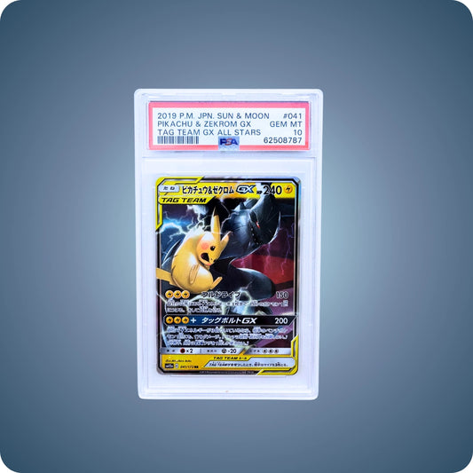 Pikachu & Zekrom 041/173 Tag Team PSA 10 Japanisch