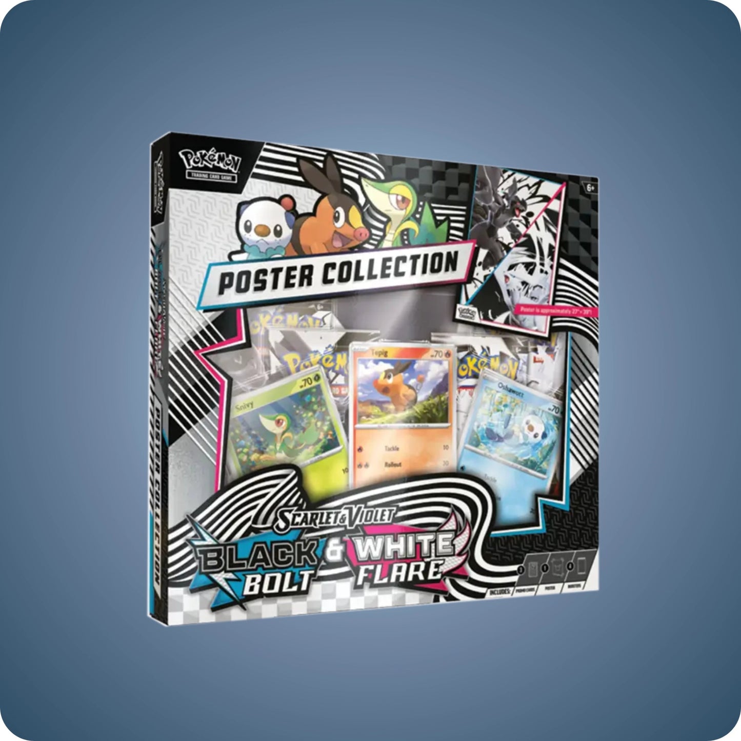 Pokémon Black Bolt & White Flare Unova Poster Collection - pokitrio