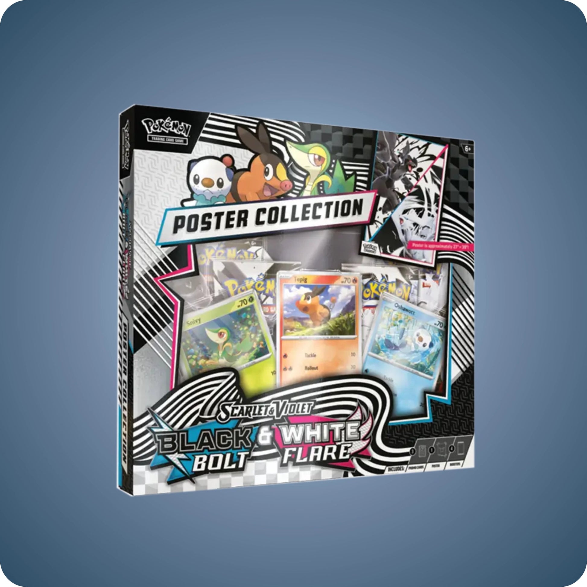 Pokémon Black Bolt & White Flare Unova Poster Collection - pokitrio