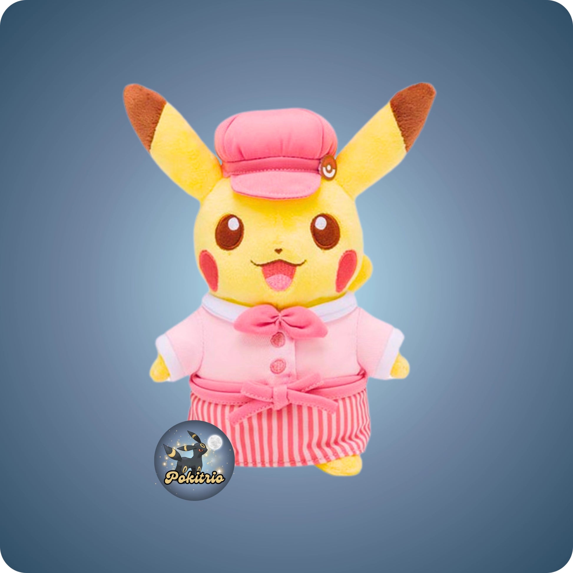 Pokémon Café Japan Pikachu Plüsch Koch (groß) - rosa - pokitrio