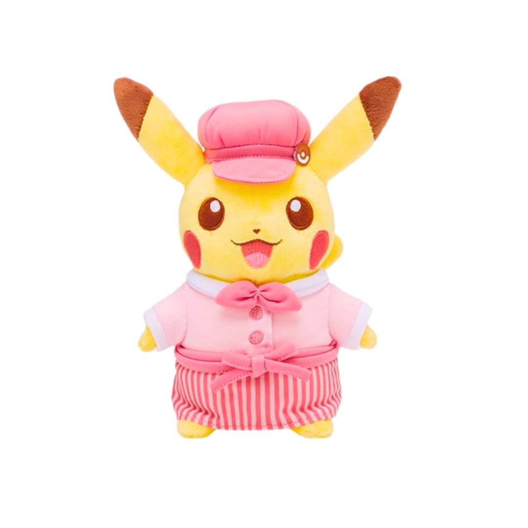 Pokémon Café Japan Pikachu Plüsch Koch (groß) - rosa - pokitrio