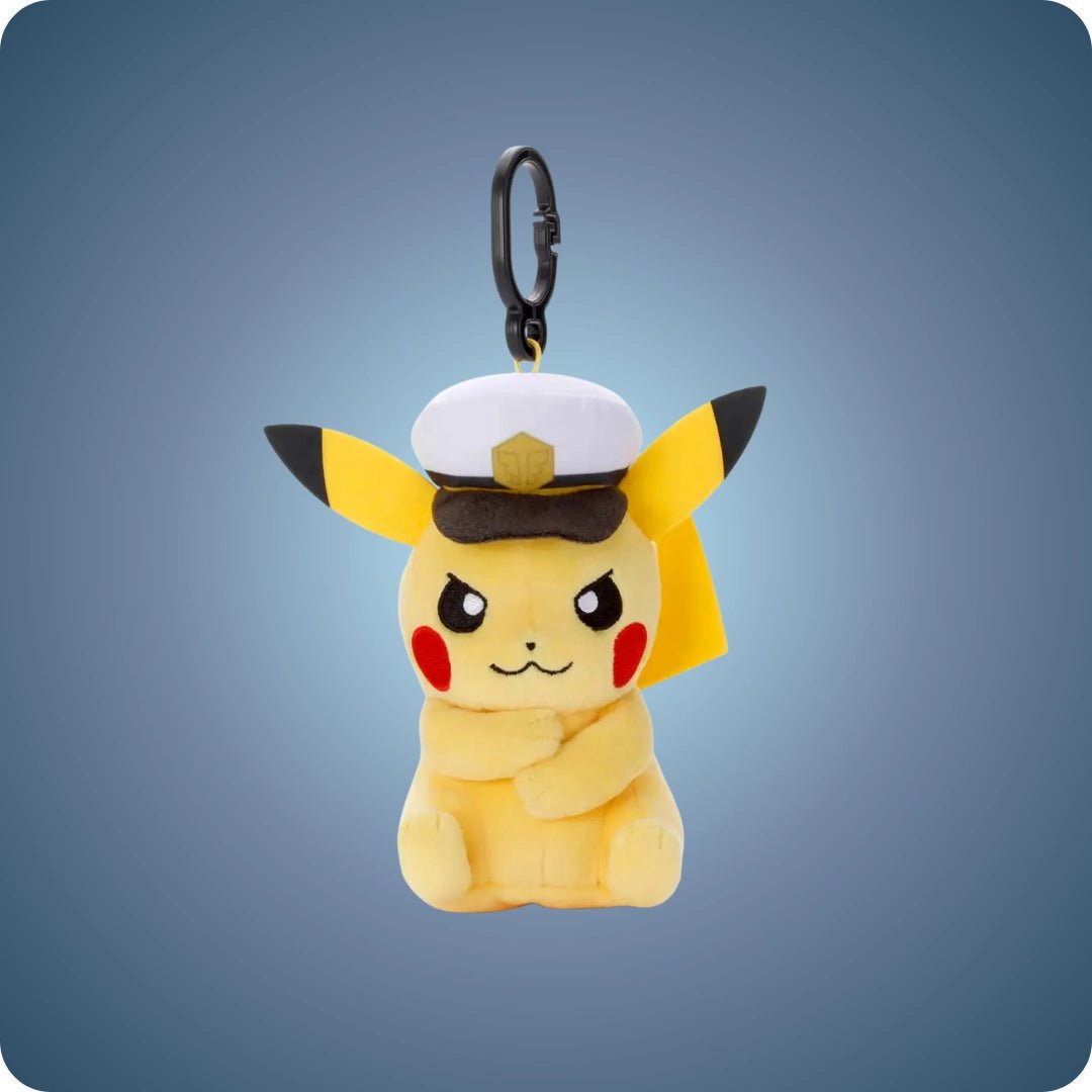 Pokémon Center Japan Pikachu Captain Plüsch & Sound - pokitrio