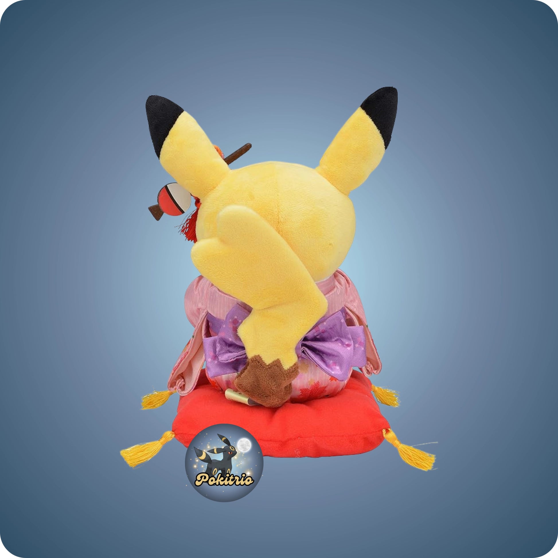 Pokémon Center Japan Pikachu Plüsch (groß) - Hannari Tea Party - pokitrio