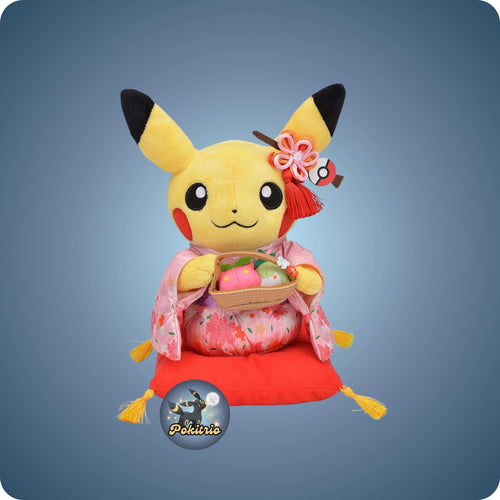 Pokémon Center Japan Pikachu Plüsch (groß) - Hannari Tea Party