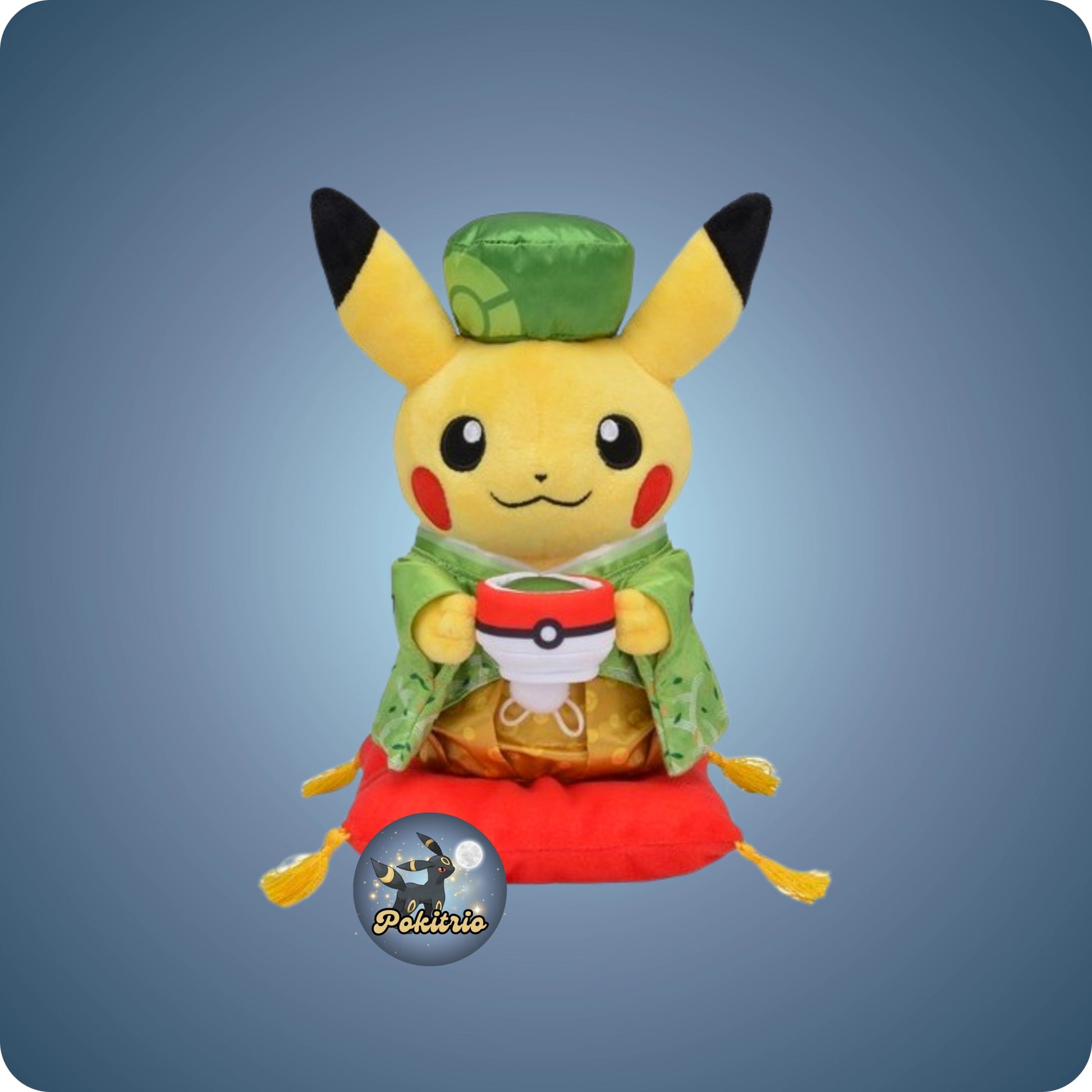Pokémon Center Japan Pikachu Plüsch (groß) - Matcha Kimono - pokitrio