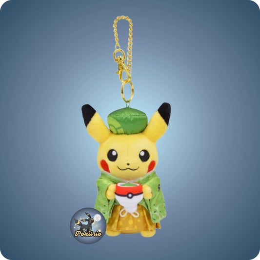 Pokémon Center Japan Pikachu Plüsch (klein) - Matcha Kimono - pokitrio