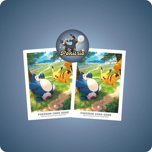 Pokémon Center Pikachu & Snorlax Sleeves - pokitrio