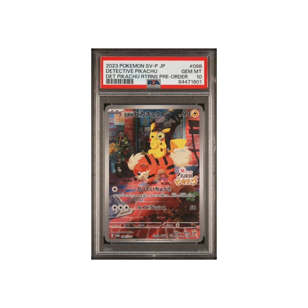 Pokemon Detective Pikachu SV - P 098 PSA 10 Japanisch - pokitrio