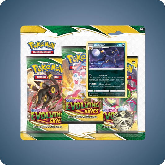 Pokémon Evolving Skies 3er Blister Umbreon - Englische Version (EN) - pokitrio
