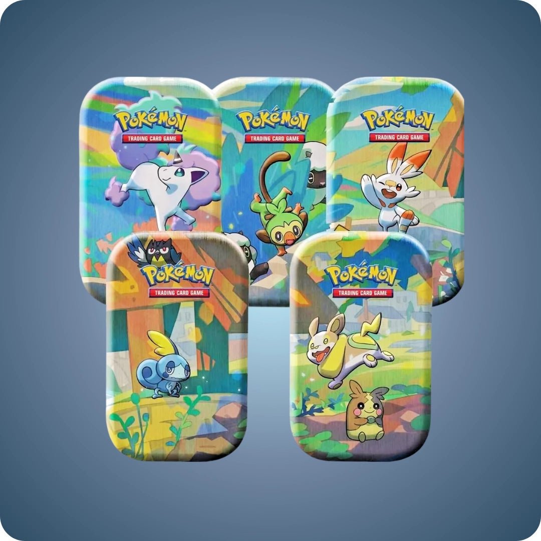 Pokémon Galar Pals Tin mit Evolving Skies, Brilliant Stars Booster - Englisch - pokitrio