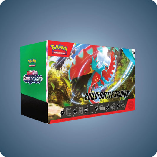 Pokémon Paradox Rift Build & Battle Stadium Box – Deutsche Version (DE) - pokitrio