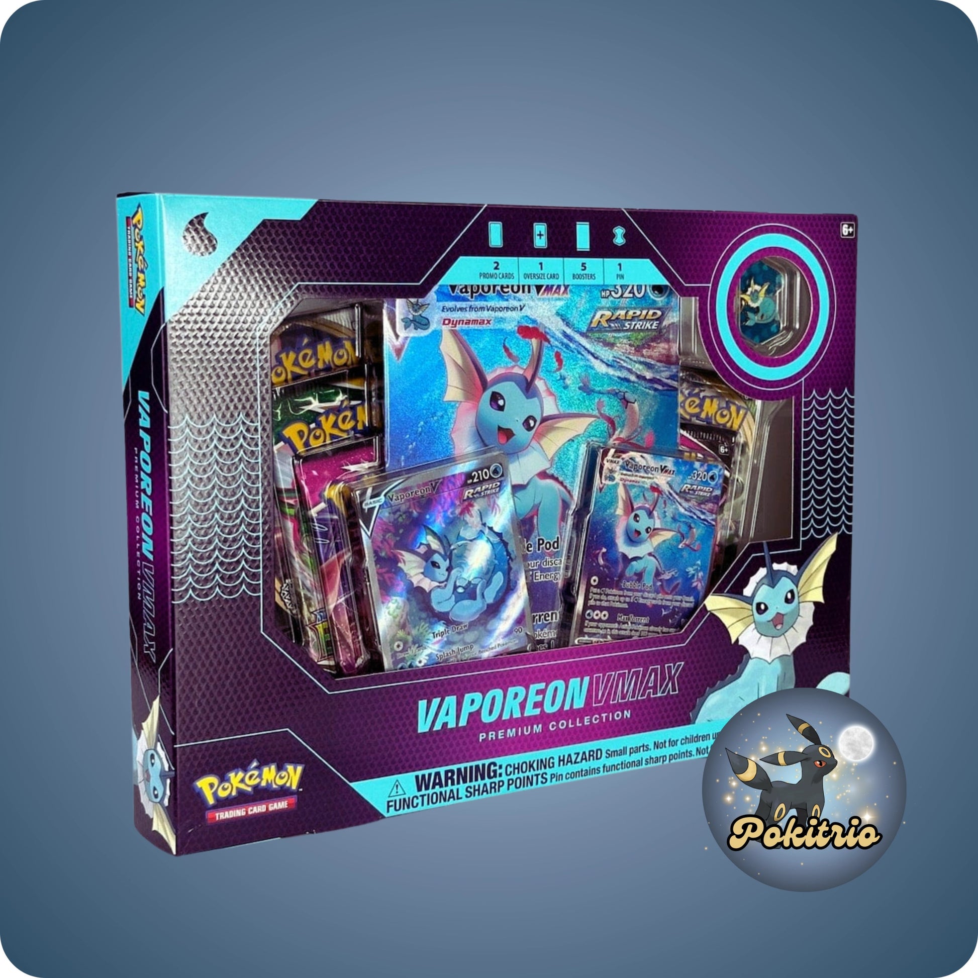 Pokémon Vaporeon Vmax Premium Collection - Englische Version (EN) - pokitrio
