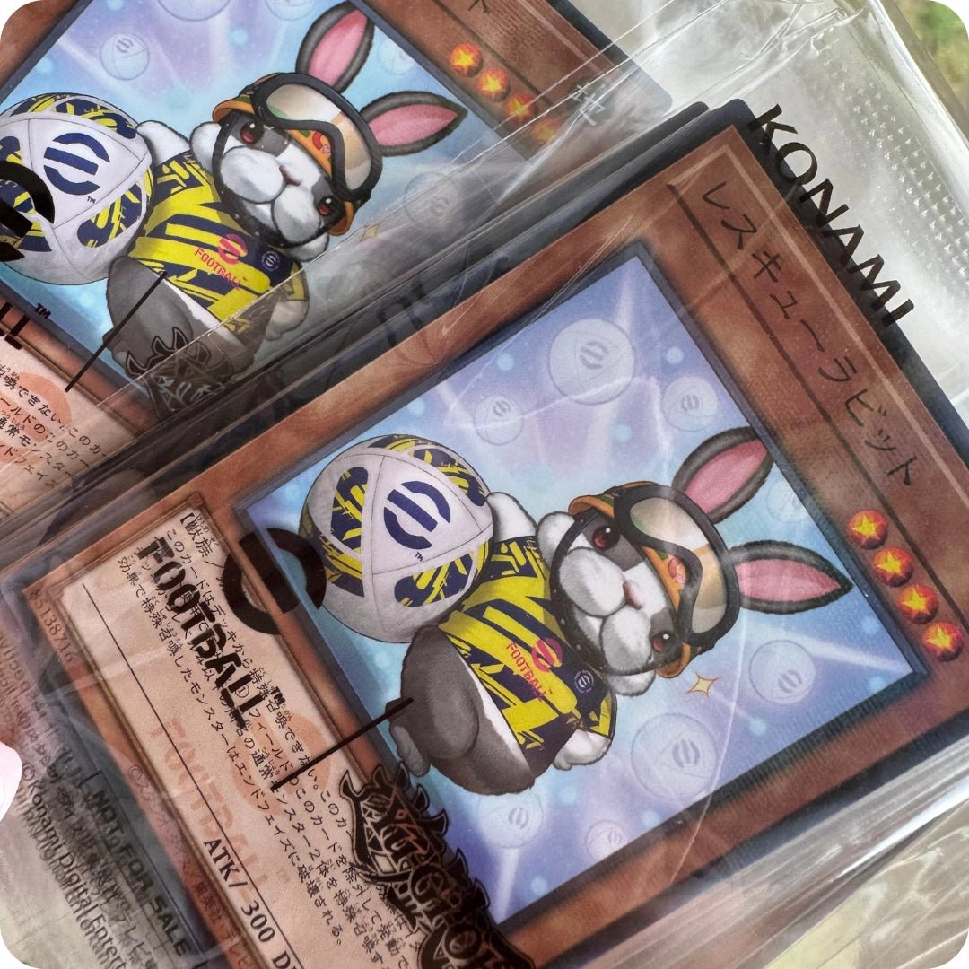 Yugioh × eFootball Promo Rescue Rabbit & NEYMAR JR Token Japanese sealed - pokitrio